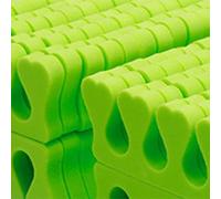RASTKY 100 Pieces Soft Sponge Toe Separators for Manicure Pedicure, Flexible Toe Fixation and Separation for Nail Artists and Beginners, Skin-Friendly Material (Green)