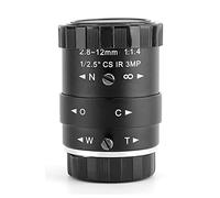 RASTKY 1080P Camera Lens with Manual Iris, Zoom, HD Image, 3MP Resolution for Security CCTV Camera, Easy Install, Clear Pictures, ABS Material