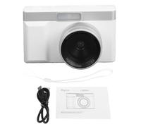RASTKY 1080P HD Digital Camera, 48MP Retro Camera with Fill Light Time Lapse Slow Motion for Photography Vlog 180 Degree Flip Screen AI Auto Focus 5X Zoom Anti Shake (White)