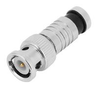 RASTKY 10pcs BNC Compression Male Connector for RG59 CCTV Systems RF Adapter for Communication