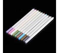 RASTKY 10Pcs Colorful Metallic Pens Smooth Writing Scrapbook Crafts for Adults and Kids, Purple Green Blue Pink Gold Silver Brown Grey White Light Green, 6.50" Length