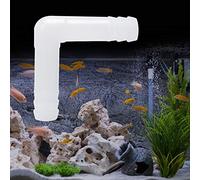 RASTKY 10PCS Durable ABS Fish Tank Air Tube Bend Head Connector for Oxygen Pump, Easy Operation, 8mm Diameter, Environment Creation for Fish Owners