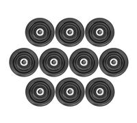RASTKY 10pcs Nylon Iron Fitness Bearing Pulley - Home Gym Attachments Strength Training, Use in Fitness Equipment & Garage Door Systems, Lightweight & Easy to Install, High Accessories (75mm)