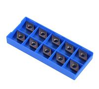 RASTKY 10Pcs/set CNC Carbide Vane/Wing Inserts Rust-Resistant Cutter for Soft Material Lathe Turning Tool with Box