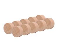 RASTKY 10Pcs Trombone Water Key Spit Valve Cork Pad Replacement SetEasy Maintenance - Standard Size, Premium Cork Material, Wood Colour - Convenient Trombone Accessory Kit