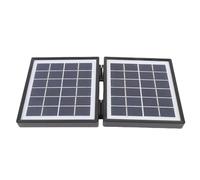 RASTKY 10W Efficient Portable Solar Charger Foldable with 2 DC Ports for Camping Hiking Monocrystal Silicon (Black)