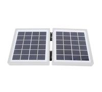 RASTKY 10W Efficient Portable Solar Charger Foldable with 2 DC Ports for Camping Hiking Monocrystal Silicon (White)