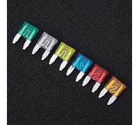 RASTKY 120Pcs Small Size Car Vane/Wing Assortment Kit 5AMP 10AMP 15AMP 20AMP 25AMP 30AMP for Electrical Accessories Orange/Red/Blue/Yellow/White/Green Ideal for Car Circuit Protection