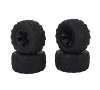 RASTKY 12mm Hex RC Wheel Tire 4 Pcs RC Wheel Tire Handling Enhanced Control Abrasion Rubber Tyre 144010 1/10 Scale Off Road