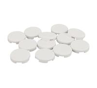 RASTKY 12PCS Game Controller Replacement Caps, 1 Inch ABS KeycapsCherry, TTC, Akko,Mechanical Switches (Matte White)