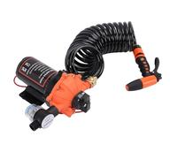 RASTKY 12V 7.5GPM 80PSI Washdown Pump Kit, Built-in Filter Design, Automatic Pressure Switch Water, Saltwater Washdown Pump Kit Fit RV Boat Yacht Trailer