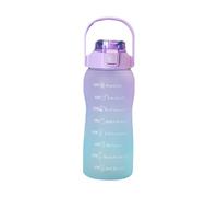 RASTKY 1500mL Leakproof Water Bottle with Handle Straw and One Button Control, Modern Fitness Water Bottle, Orange Green Pink Purple (Purple)