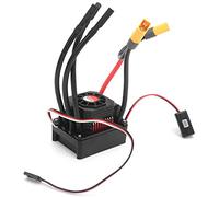 RASTKY 150A ESC with XT60 Plug, Waterproof and Dustproof, Excellent Starting and Acceleration, for 1/10 1/8 Remote Control Car, Red Black, 2.4x1.8x1.8in
