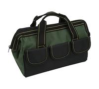 RASTKY 16in Heavy Duty Wide Mouth Tool Bag Electricians, 16in Tool Storage Bag Wide Mouth Heavy Duty Water Proof Portable Handheld, Large Capacity Mechanics (OD Green)