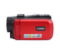 RASTKY 18X Zoom 1080P Camcorder, 24MP Digital Video Camera with 3.0 Inch HD Display, Night, Electronic Stabilization, Loop Recording, Time Watermark (Red)