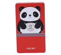 RASTKY 2 Channel USB Noise Cancelling Microphone HiFi Recording for Live Streaming Recording Gaming, Support for WINDOWS, 1 X Microphone (Red)