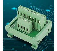 RASTKY 2 in 8 Out Terminal Blocks Module, Compact Board Module for Industrial Applications, 48v 1A DIN Rail Mount