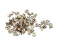 RASTKY 200PCs Wooden Chip Crafts Decor for Children, Wood Sheet for Art Projects, DIY Educational Toy for Intellectual Development, 200 X Wood Sheet