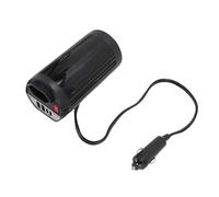 RASTKY 200W Car Inverter with Dual USB Ports, Fast Charging Cigar Lighter Adapter for Travel, Premium ABS Construction