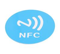RASTKY 20pcs Compact 125KHz NFC Stickers for Door Lock Business Card, Anti Interference ID Phone NFC Sticker, 40mm Diameter PET Material, 0-5cm Reading Distance (Blue)