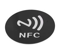 RASTKY 20pcs Compact 125KHz NFC Stickers for Door Lock Business Card, Anti Interference ID Phone NFC Sticker, 40mm Diameter PET Material, 0-5cm Reading Distance (Black)