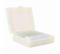 RASTKY 20pcs Microbiological Bacterial Specimens Biology Microscope Slices for Clear Structure Viewing, Biology Lab Specimen Set for Students and Professionals, Dyeing Treatment, Made of Optical