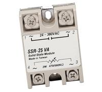 RASTKY 25A Single Phase SSR Relay Module with Stable Working for Computer Peripheral Interface Equipment, Easy to Install for Constant Temperature System