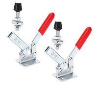 RASTKY 2Pcs Anti-Rust Toggle Clamp Sturdy Arrow Storage Case Hold Down Hand Tool 182kg GH-201C for Woodworking Workshop Cast Iron and Alloy Steel