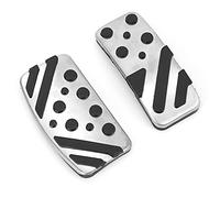 RASTKY 2PCS Brake Pedal Replacement PAJERO Automatic - Aluminum Alloy with Anti-Slip Rubber Enhanced and Comfort