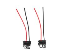 RASTKY 2Pcs H7-4 Female Connector Wiring Harness for LED Light Bulb, 12V 10A for Industrial Equipment, Vehicles, ABS + Ceramic Material