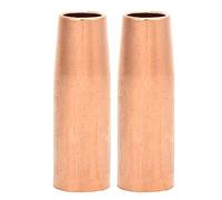 RASTKY 2pcs MIG Welding Gun Nozzle 21-37 3/8inch 100L for Tweco Mini/#1 Red Copper Nozzle Replaceable Welding for Home Use Copper