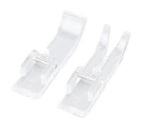 RASTKY 2PCS Plastic Sewing Machine Presser Feet Replacement for 2250 2259 8280 3221 3223 10mm Width Right Center Transparent Feet User Friendly Design for Accurate Stitching