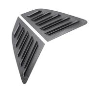 RASTKY 2Pcs Rear Side Window Louver Cover8V Hatchback - Left & Right Rear WindowVent Scoop Shutter Cover Blind Replacement (Carbon Fiber Style)