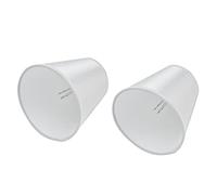 RASTKY 2PCS Stylish Cloth Lampshade Clamp/Holder On Chandelier Lamp Shade for E14 Screw Table Light, Good Light Transmission, Wide Applications, Classic Styles for Hall Floor Lamp, As Shown in The