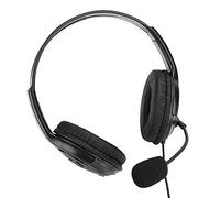 RASTKY 3.5mm Gaming Headset Professional Sound Quality Adjustable Headband for Immersive Stereo Effect Blue (Black with white box packaging)