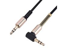 RASTKY 3.5mm Male to Male Spring Cable - Coiled & Retractable Cord Stereo Sound in Car and Headphones - 6ft Durability with TPE Material and Gold-Plated Connectors
