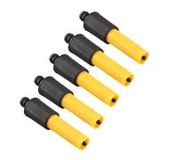 RASTKY 3 Point Retention System High Pressure Hose Nozzle, Easy to Use Garden Irrigation Tool, 5Pcs Yellow Black Set
