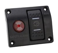 RASTKY 3 Way Bilge Pump Switch Panel Man Off Auto Bilge Pump Float Switch with Warning LED Light for Ships and Yachts (DC24V)