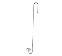 RASTKY 304 Stainless Steel Fish Tank Refiner, Smooth Surface U-shaped Aquarium Diffuser with High CO2 Dissolve Rate, 7cm Length, Stainless Steel Color, Includes Hose and Suction Cup, Ideal for