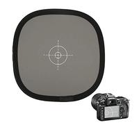 RASTKY 30cm Portable 18% Gray White Balancing Card Double Sides Focusing Board Reflector Plate for Digital SLR Camera