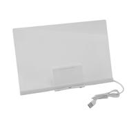 RASTKY 30W LED Note Board with 7 Colors Markers Illuminated Acrylic Board USB Solar Powered Light Up Drawing for Calendar to Do List Visual Planner for Indoor Outdoor Use 11.8x7.9 Inches