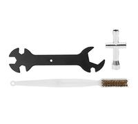 RASTKY 3D Printer Cleaning Tool Set Practical Nozzle Brush Wrench for Enthusiasts Compact Size for /MK8/MK10/M2000, Steel