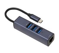 RASTKY 4 in 1 USB C Hub with RJ45 100Mbpsthernetort and 3 USBorts - USB C Tothernetpter Laptops and Tablets with Cable Storagele