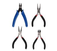 RASTKY 4 Piece Pliers Set for Crafts and Jewelry Making, Ergonomic Handle Pliers Tool Set with Storage Bag, Professional Tools for Engineers, Electricians