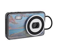 RASTKY 48MP Digital Camera, 4K Front Rear Lens, AF Anti Shake 18X Zoom, Creative Grating Card, Versatile Companion for Travel Selfies with 4K Digital Camera for Entertainment (Black)