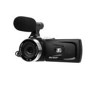 RASTKY 48MP F2.0 Large Aperture Lens 4K Video Camera Camcorder, Multi Angle Rotating Screen, 3W TIR Fill Lamp Handheld Digital Camera Recorder for OS X Systems