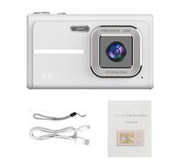 RASTKY 48MP FHD 1080P Digital Camera with 16x Zoom, Capturing Campus Life with AF Autofocus for Kids and Beginners, Built-in 7 Color Filters, Lightweight and Easy to Carry, 2.4 Inch (Silver)