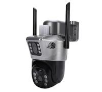 RASTKY 4G Security Camera, Dual Lens Full Color 4MP CCTV Camera with Solar Panel, Outdoor Wireless Camer for Home Security System, Motion Sensor