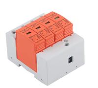 RASTKY 4P DIN Rail Mounting Protector Sturdy Arrester Device for Home Wiring Protection AC 420V RMU1-C20 for Residential Use (Imax: 40kA)