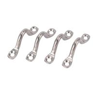 RASTKY 4PCS Boat Grab Handles Bow Marine Handles 304 Stainless Steel Polished Curved Design for Yachts RVs Cabinet Door Storage Pull Cabinet Door Handle